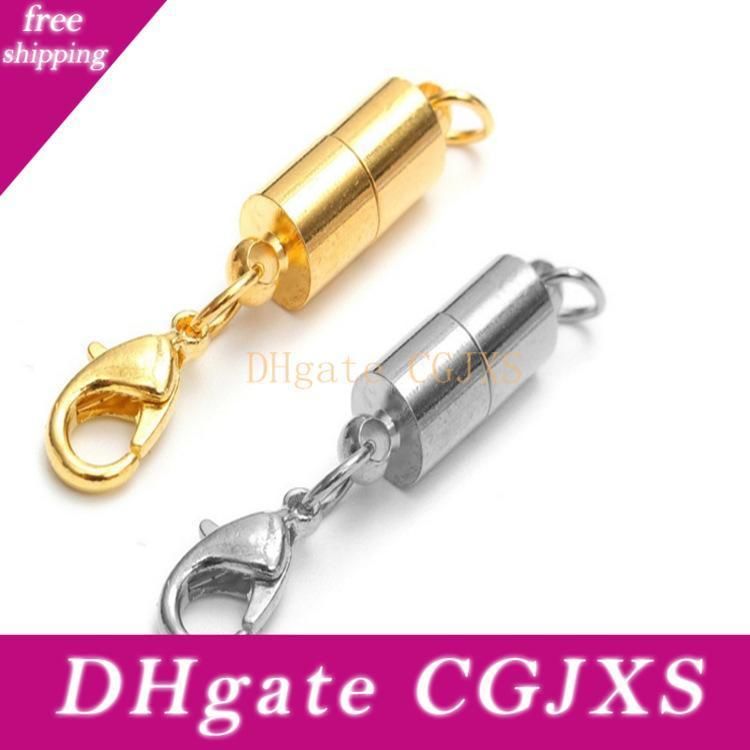 Platinum and Gold Clasps with Rings Very Strong Magnetic Cylindrical UK
