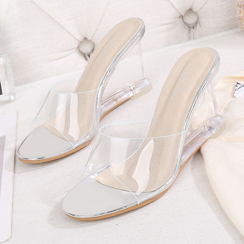 Sra. cuñas cuñas sandalias Vestido de boda zapatos sandalias Sra. cuñas cuñas sandalias Vestido de boda zapatos sandalias