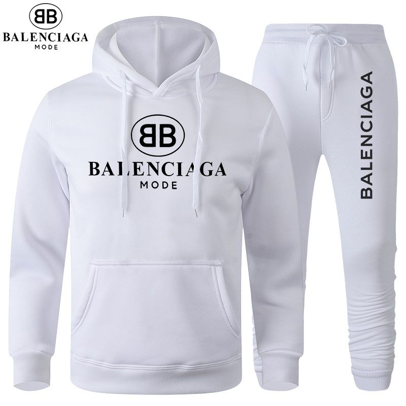 Balenciaga caliente venta conjunto sweatsuit sudaderas capucha chándal de los hombres pantalones Ropa