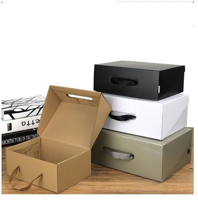 Mayorista y distribuidor empaquetado del papel de diseño único papel corrugado Hombres Zapatos