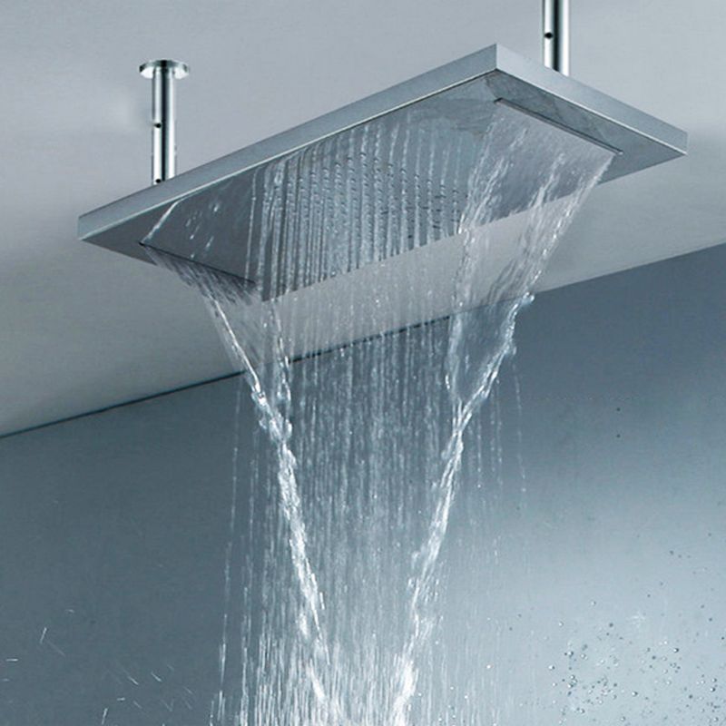 2021 Stainless Steel Rectangular Shower Head 22 Inches Ceiling Mounted