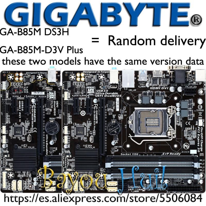 21 Gigabyte Ga B85m Ds3hga B85m D3v Plus Lga1150 For Intel Core Pentium Celeron Vga Lga 1150 B85 Micro Atx Desktop Pc Motherboard From Somnuns 75 35 Dhgate Com