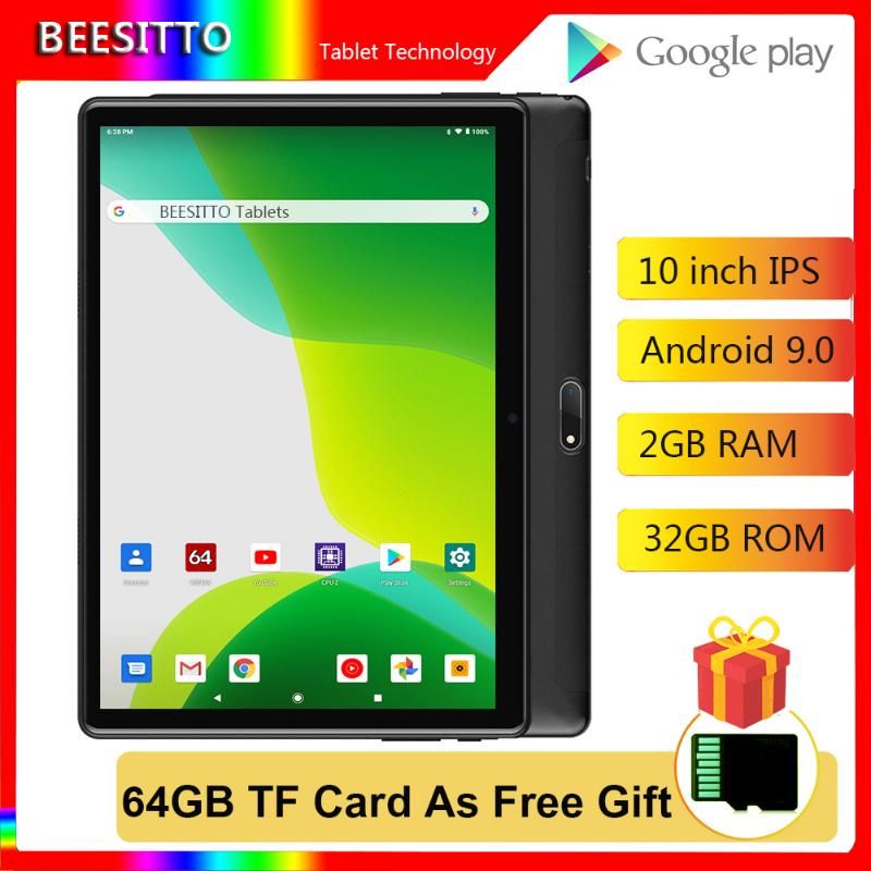 Android Tablet Pritom 10 Inch Android 9 0 Os Tablet 2gb Ram 32gb Rom Quad Core Processor Hd Ips Screen 2 0 Front 8 0 Mp Rear Camera Wi Fi Bluetooth Tablet Pc Black