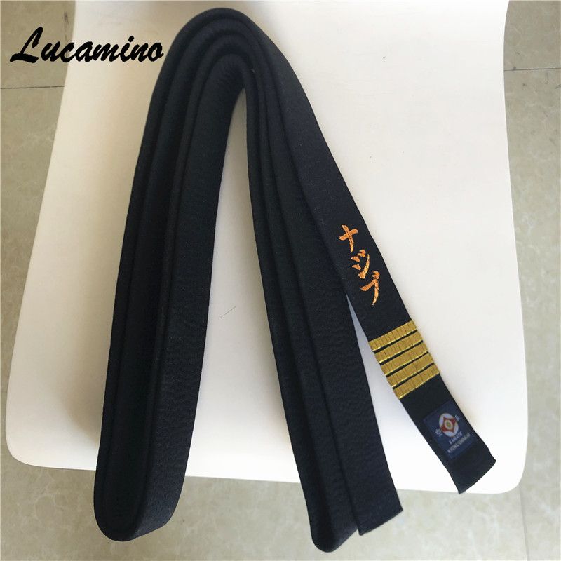 Nueva llegada Profesional de Karate Kyokushin cinturón negro cinturones de Japón Tokyodo japonesa sola
