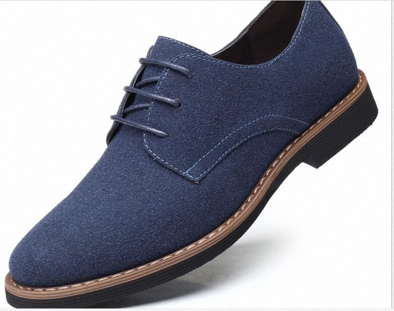 blue flat dress shoes