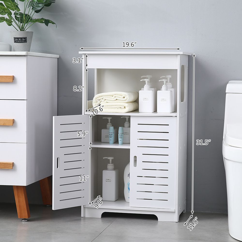 WACO badkamer kast hout-plastic, vrijstaand opslag organizer, bad-toile tissue wasserij storingen -