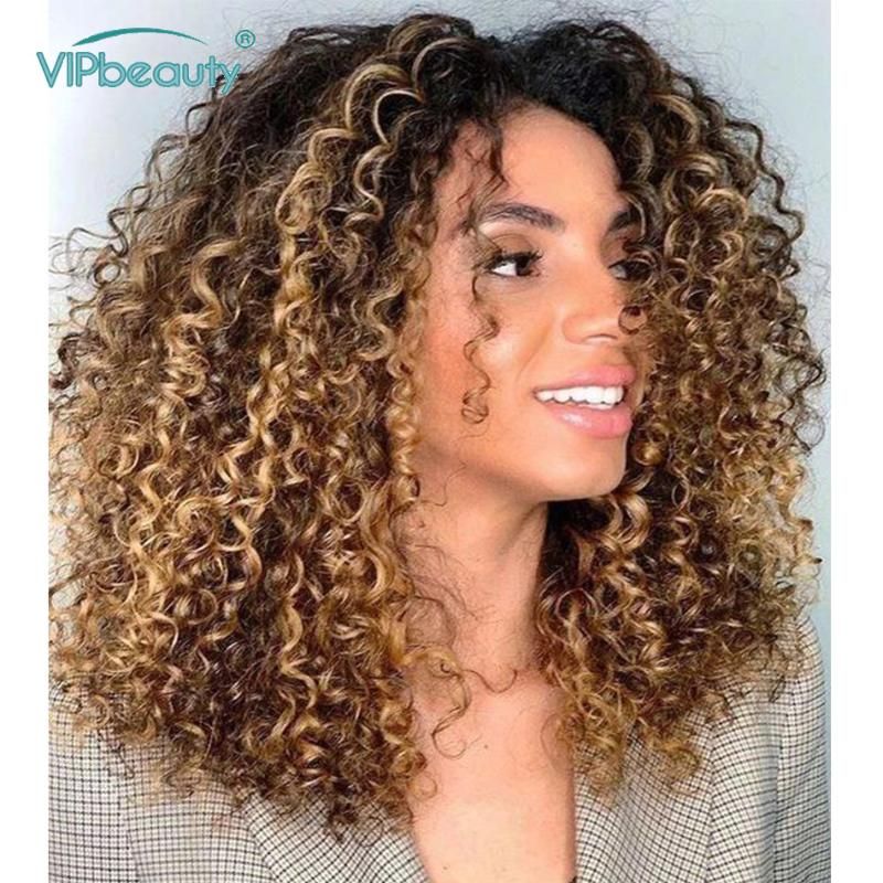 Lace Wigs Short Bob Wig Highlight Curly 13x4 Front Human Hair Honey Blonde Ombre For Black Women Remy Lace Wigs Short Bob Wig Highlight Curly 13x4 Front Human Hair Honey Blonde Ombre For Black Women Remy