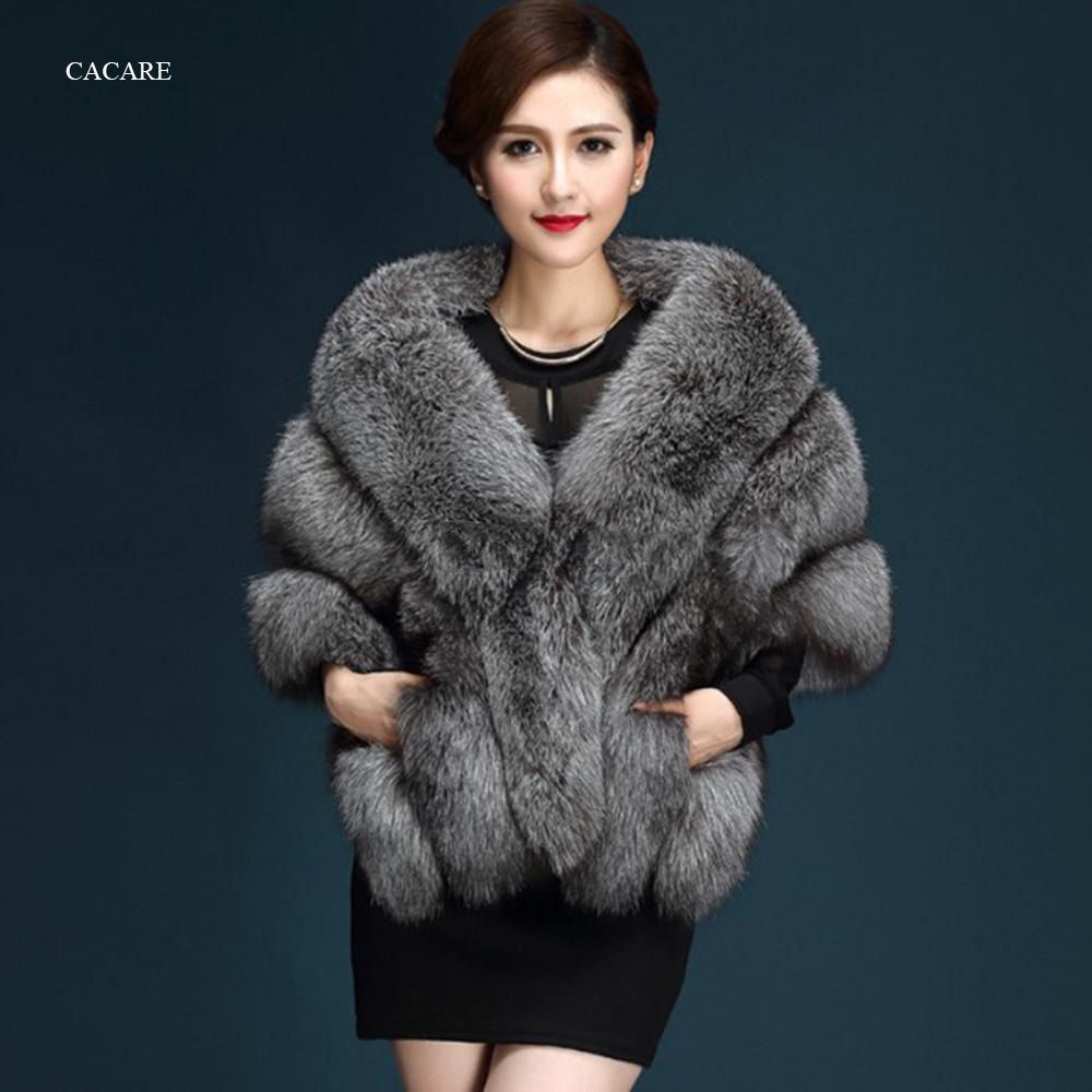 faux fur cloak