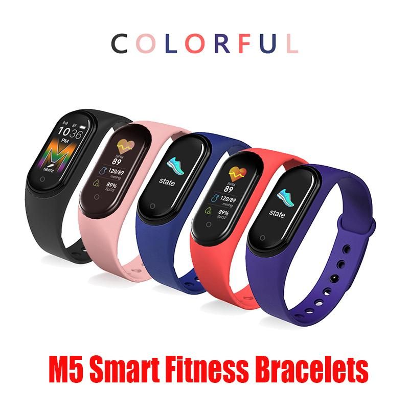 Suministro Al Por Mayor Reloj Pulsera Nuevo M5 Aptitud Del Deporte De La  Banda Rastreador Pantalla Colorida De Tensión Inteligentes Ritmo Cardíaco  Sangre SmartBand Health Monitor En Stock Muñequera De Instock_9999, 5,91
