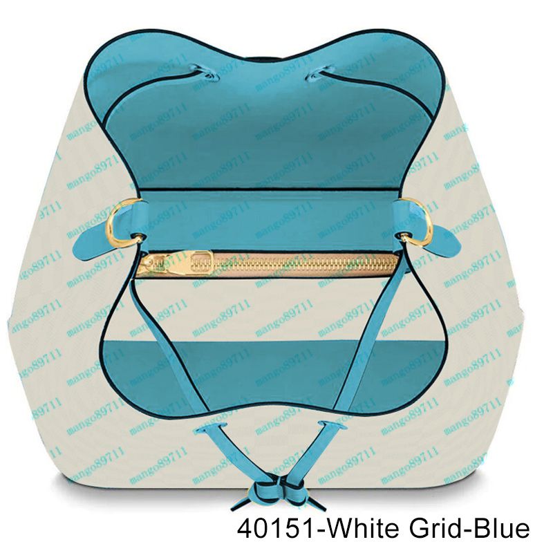 40151-White Grid-Blue