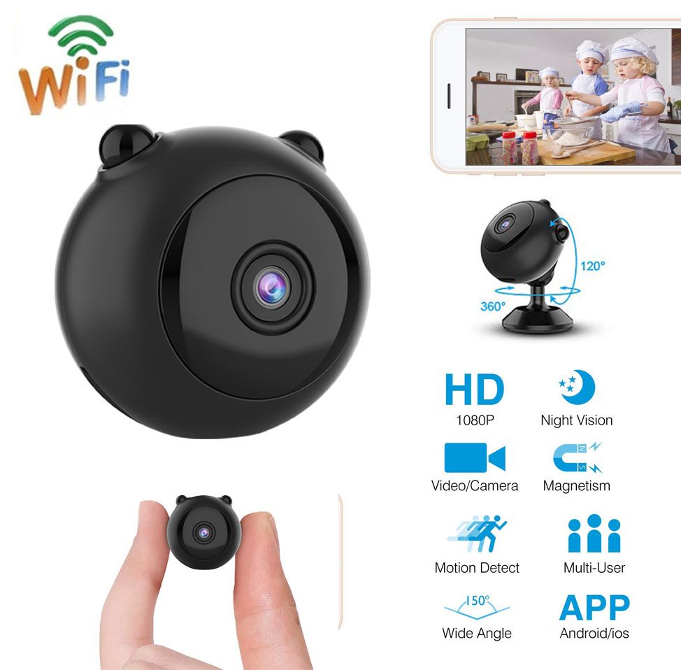 Mini Wireless Camera Smart WiFi HD 1080P Home Security P2P Camera