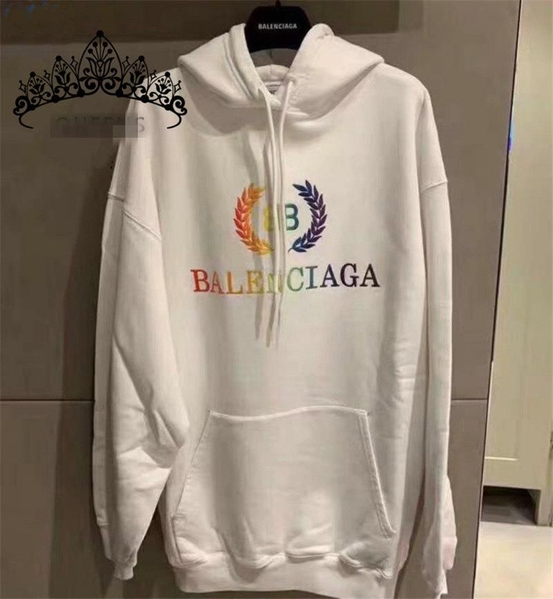 aprender Caso Wardian Felicidades Balenciaga nuevo jersey casuales para hombre Sudadera con capucha patrón  impreso de alta calidad para los hombres más colores tamaño S-5XL