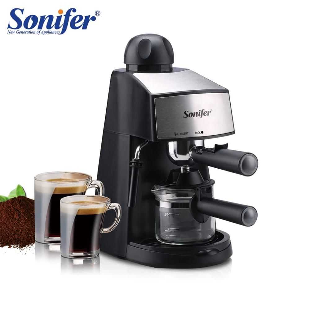 Compre Semi Automática Express Máquina De Café Expreso Eléctrico De Espuma  Cafetera Acomodación De La Cocina 220V Sonifer INOX A 265,82 € Del  Galaxytoys | Es.Dhgate.Com