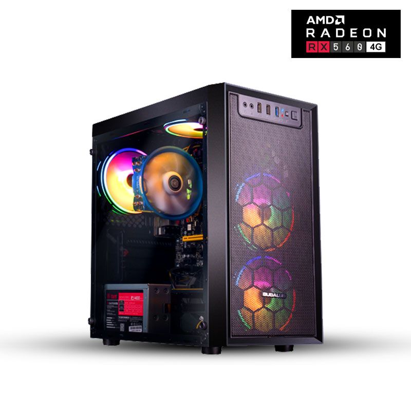 Best Quality Gaming Computer AMD 4 Core 3.7Ghz Radeon RX560 4GB Graphics Card 120GB SSD 1TB HDD