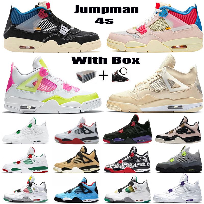 New Sail 4 Union Womens Mens Basketball Shoes 4s Jumpman ...