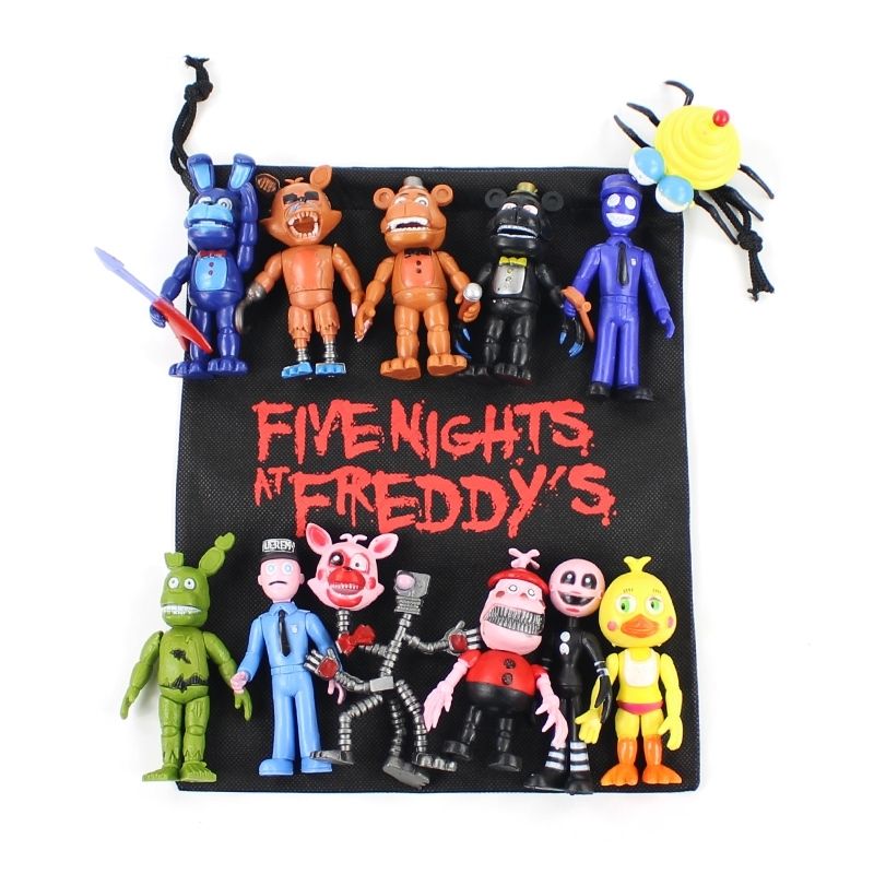 New NEW 3 Sets Fnaf Figure Five Nights At Freddy's 4 Figure Pack(4pcs One  Set) Chica Freddy Foxy Figure Toy model Anime collectors