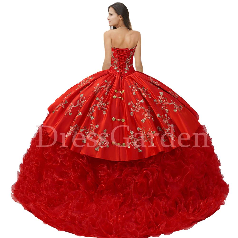 Bonito cariño caballo rach bordado quinceañera vestido charro medallones mexicanos insignias superposición y densa organza volantes Bonito cariño caballo rach bordado quinceañera vestido charro medallones mexicanos insignias superposición y densa organza volantes