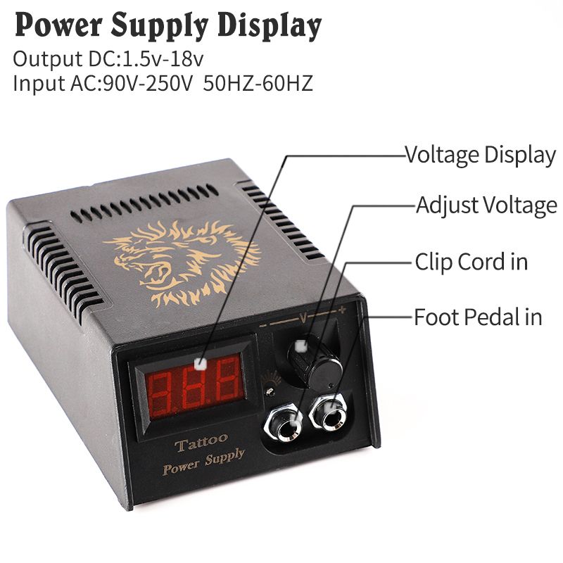 Professional Digital LCD Tattoo Power Supply High Quality
