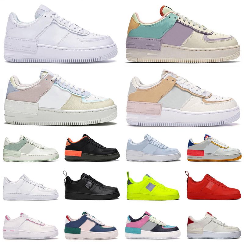 Acquista Nike Air Force 1 Af1 Shadow Forces One Airforce Shoes Platform  Scarpe Con Zeppa Uomo Donna Moda Sneakers Triple White Pink Spruce Aura  Allenatore Da Uomo Casual Jogging Walking A 24,83