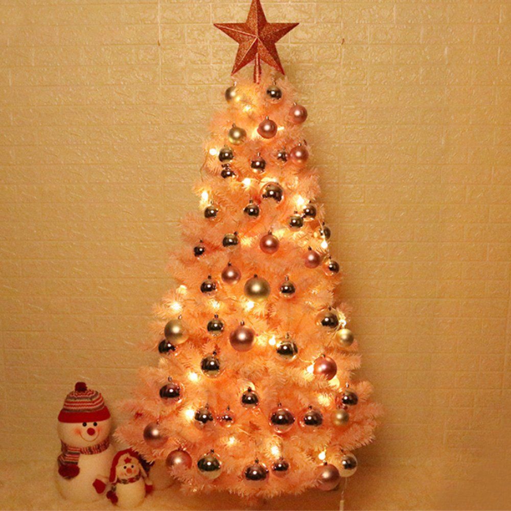 60cm Mini Pink Artificial Christmas Tree With 24 Glittery Balls Light String For Diy Home Room Party Xmas Decor New Christmas Decorati Jdwb Christmas Trimming Christmas Window Decorations From Chanyankui 76 03 Dhgate Com