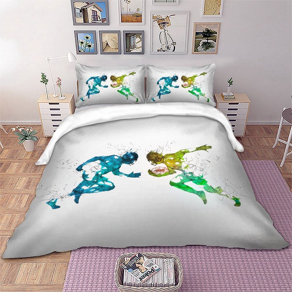 Modern gray queen beddy's with minky. dhgate com