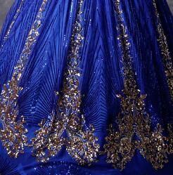 Royal Blue With Gold