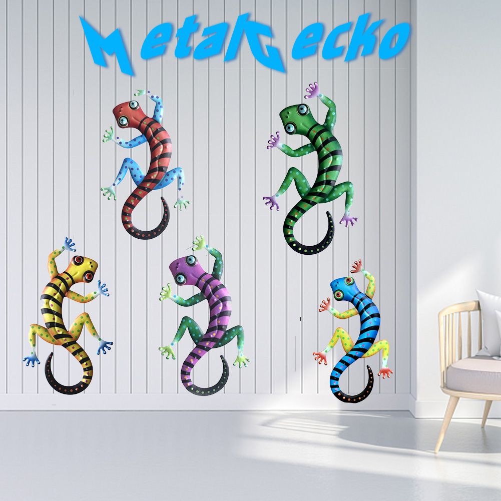 2020 Outdoor Garden Home Iron Art Wall Decor Patio Hanging Metal Gecko Bedroom Porch From Jaffaga007 6 83 Dhgate Com