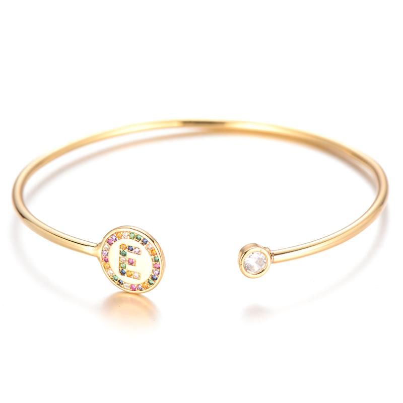 Pipitree 26 Letras Alfabéticas Brazalete Blanco Zirconia R-t Pipitree 26 Letras Alfabéticas Brazalete Blanco Zirconia R-t