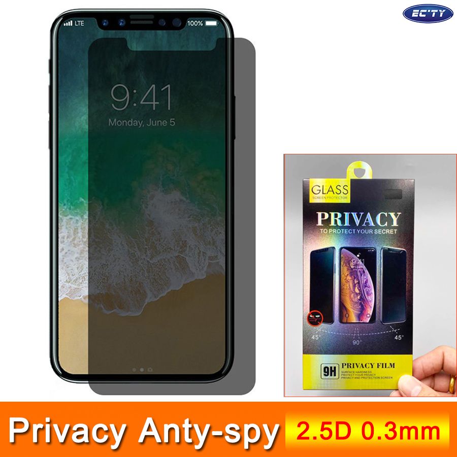 Privacy Screen Protector For IPhone 12 11 PRO 2.5D 9H 0.3mm 45 Degree