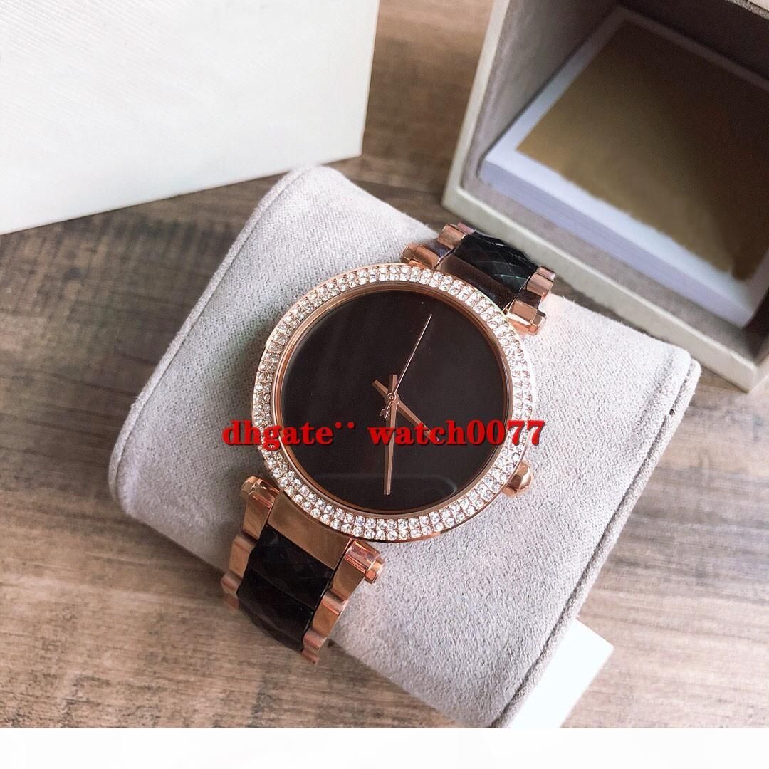 New MK6414 MK6412 Ladies Black Dial 