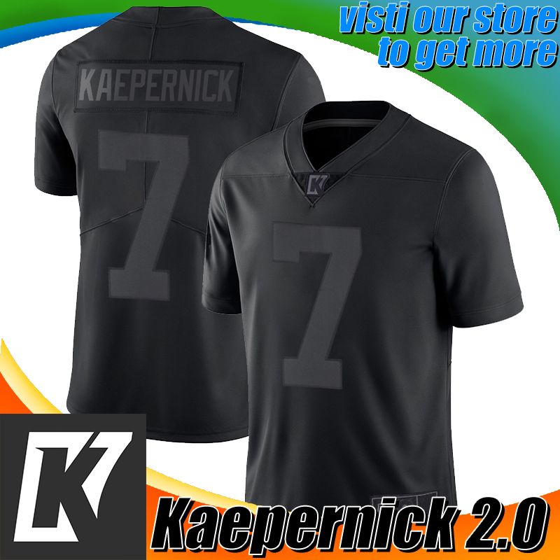 Keapernick Icon 2 0 جيرسي جميع الأسود كولن كيرنيك الفانيلة أنا مع كاب تلح إلى 7 جيرسي 2020 العدالة الاجتماعية 2021 من Mylove Jersey 64 74ر س موبايل Dhgate