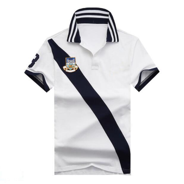 USA Fashion Men Striped Polo Shirts Big 