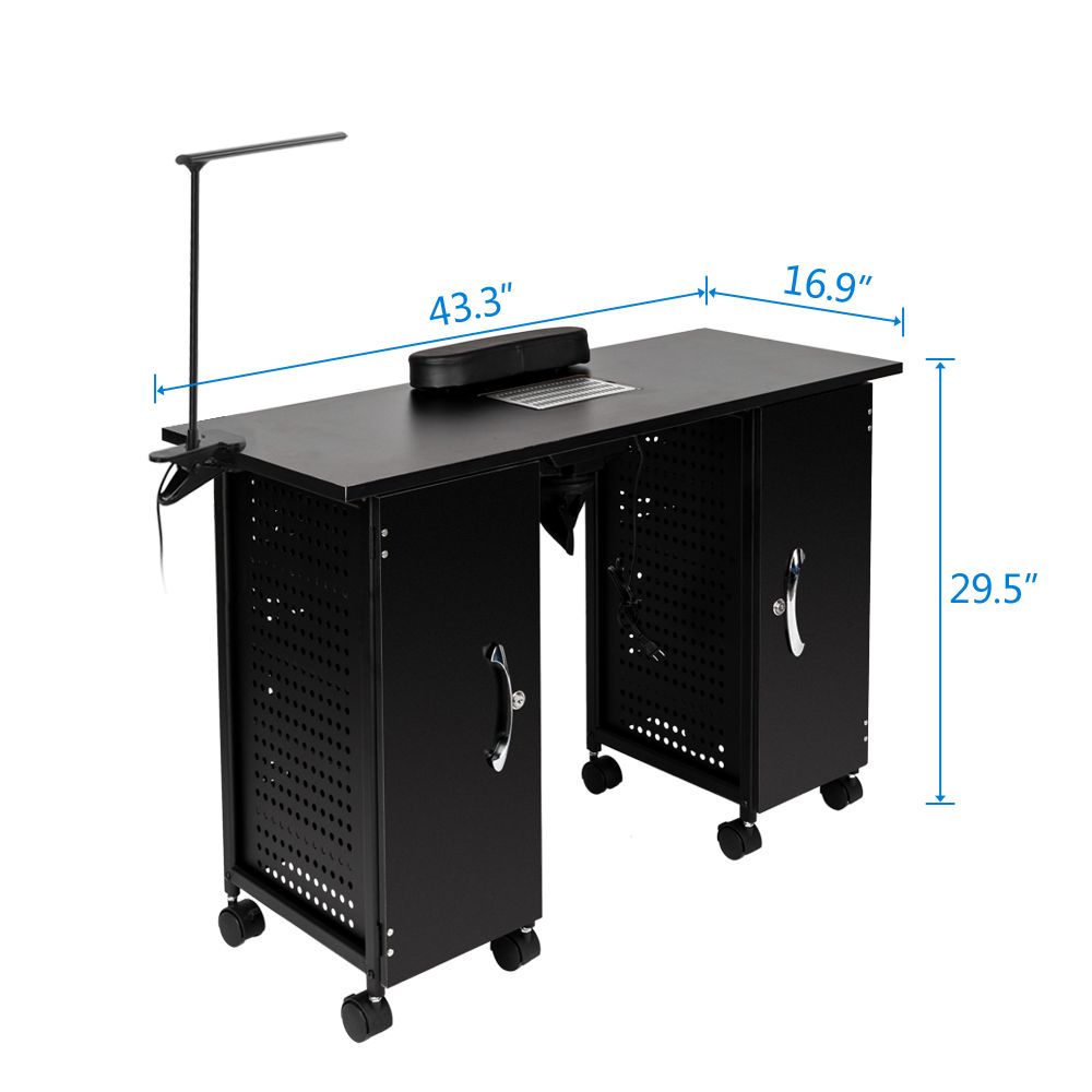 Compra Tabla De Manicura Profesional De Waco Escritorio De Uñas, Salón Spa  Muebles De La Estación De Equipos, Metal Grande Con Lámpara LED Brazo REST  Cabinas De Bloqueo. Barato | Entrega Rápida
