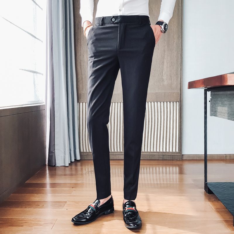 Compre Trajes Para Hombres Blazers Homme Pantalon Disfraz 2021 Pantalones  De Traje A Rayas Para Hombre Pantalones Formales Para Vestir Slim Fit  Office Business A 47,78 € Del Yesterlike | Es.Dhgate.Com