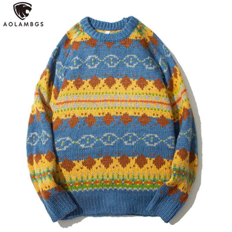 Mens Sweaters Sweater Men Colorful 