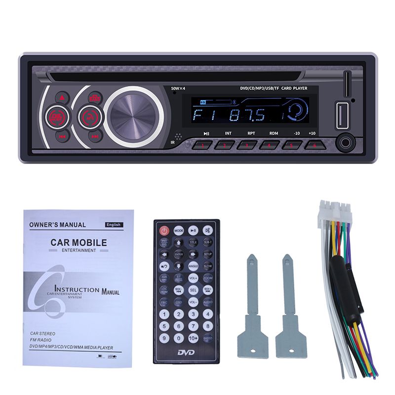 ISINBOX Car Radio 1 Din CD VCD DVD Player Bluetooth AUX U Disk FM Head Unit  Radios Para Auto Radio Coche 1din Stereo Receiver From Louyu, $168.82