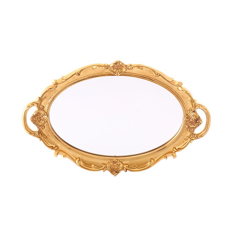 Vintage Carved Hanging Mirrors for Bedroom Living-Room Decorative Wall Mirror 