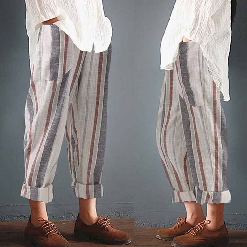 linen trousers womens plus size