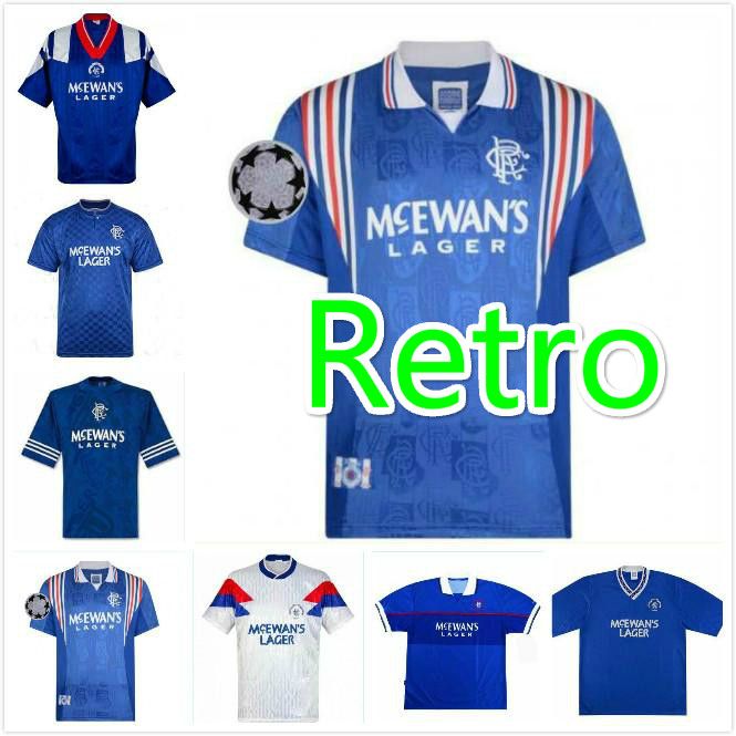 rangers 1992 home shirt