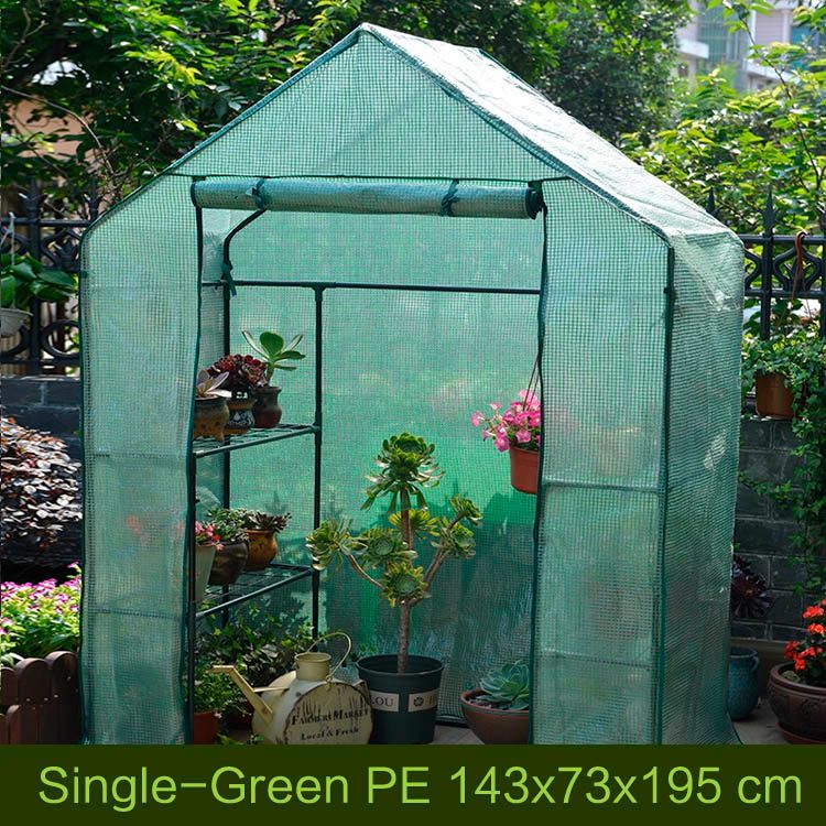 Single-Green PE 143x73x195 cm