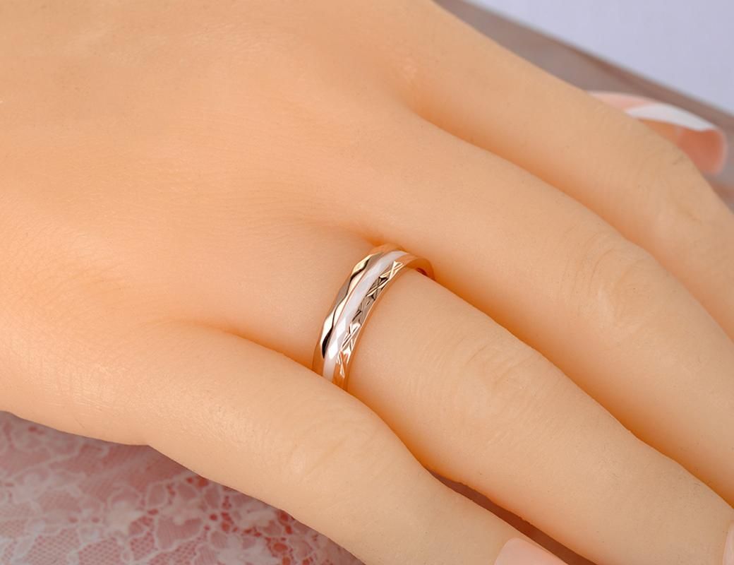 Bobotuu Moda Corte En Blanco Y Negro Anillo De Cerámica De Bobotuu Moda Corte En Blanco Y Negro Anillo De Cerámica De