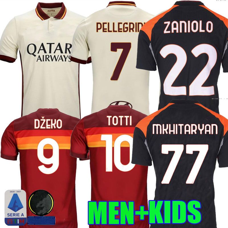 2020 20 21 As ROMA SOCCER JERSEYS Pellegrini Third 2020 2021 Rome