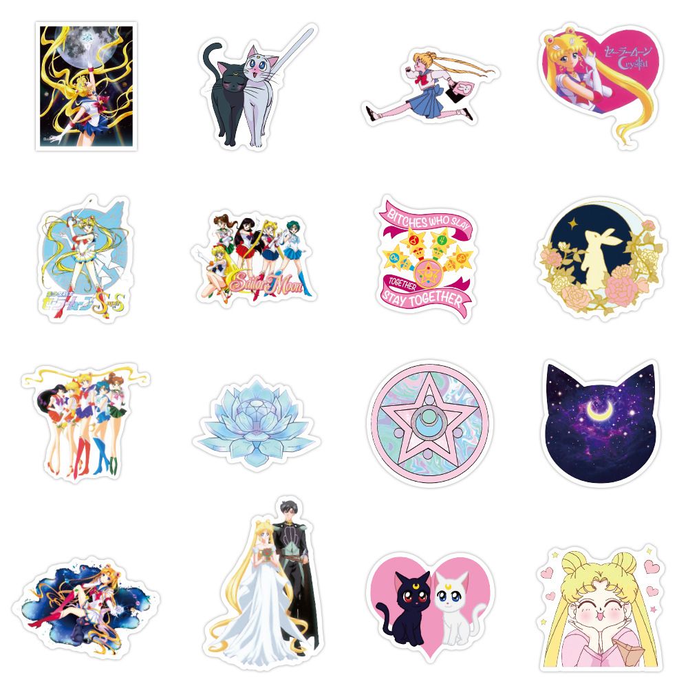 Sailor Moon Anime Girls Waterproof Stickers For Notebook Laptop Guitar Car  Sticker From Victoriaport, $0.81 | DHgate.Com
