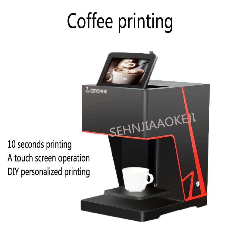 2021 3D Coffee Printing Machine Automatic Touch Screen Milk Tea Coffee
