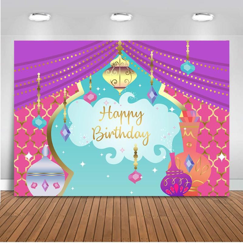 2020 chidlren birthday aladdin decorations backdrop for photography nights moroccan party background birthday banner curtain prop from moncia02 36 02 dhgate com dhgate com
