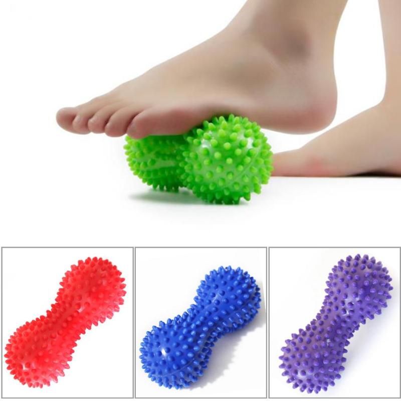 Peanut Shape Massage Yoga Fitness Ball Relieve Stress Pelota Masaje Foot  Spiky Muscle Massager Ball Foot Massage Ball From Womansquare123, $1.08