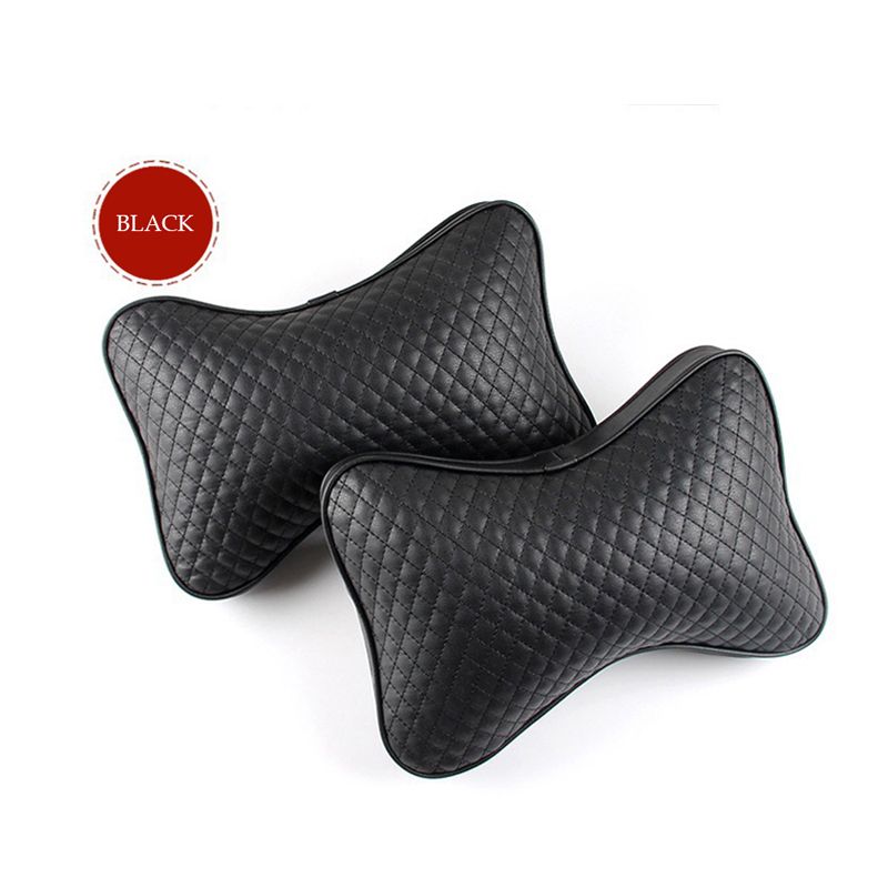 Luxury Luxury Leather Car Headrest Pillow Unisex Breathable Auto Neck