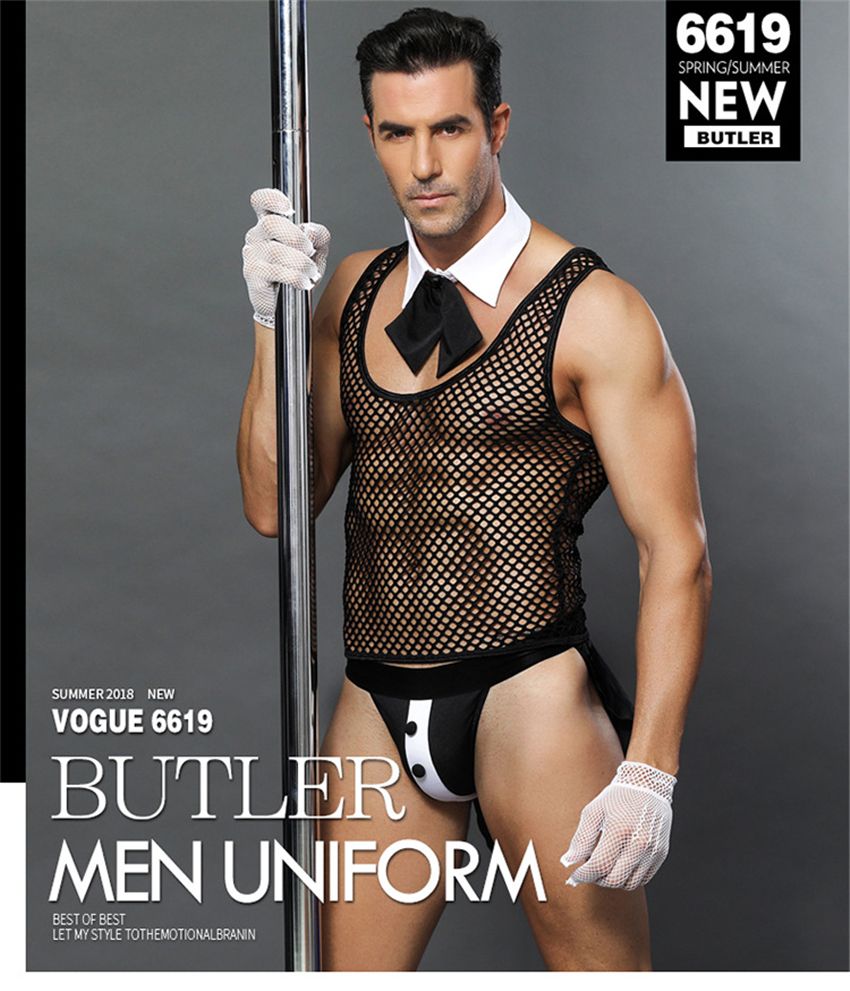 Compre Uniforme Gay Bar Rendimiento Ropa Sexy Hombre Ropa Negro Atractivo  Del Club Nocturno De La Ropa Interior De Los Hombres De Seducción De  Vestuario Porno Sexo 6619 A 9,64 € Del