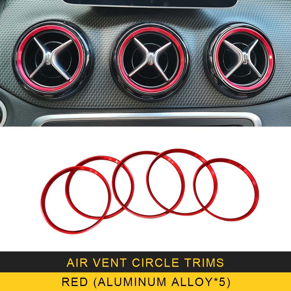 Cercle Air Vent Trims-Rouge