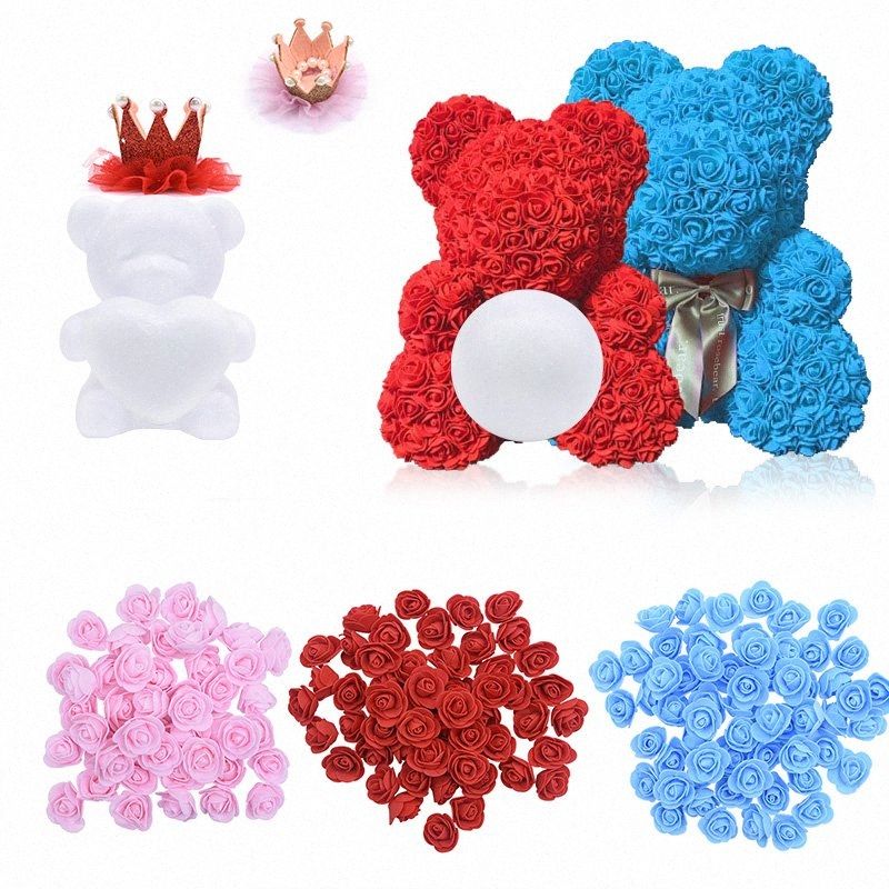styrofoam rose bear
